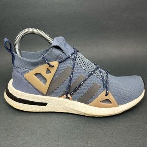 Adidas Womens Arkyn DA9606 Blue Lace Up Low Top Running Shoes Size 6